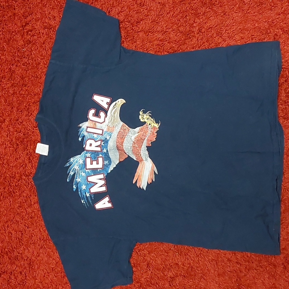Patriotic America Shirt with Eagle